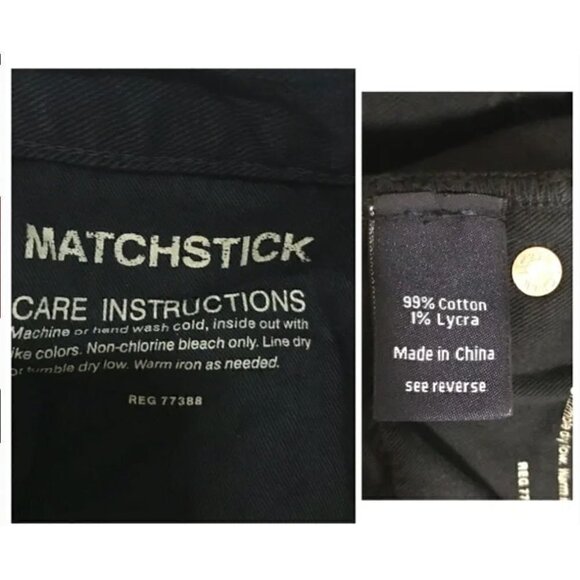 J. Crew matchstick black jeans, size 32S - Picture 6 of 10